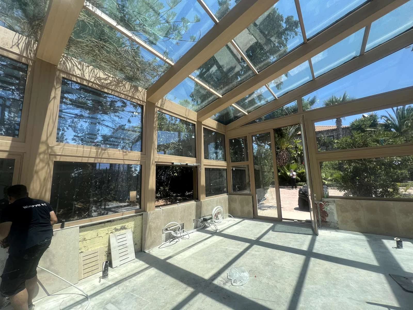 Glass atrium, Porto Heli